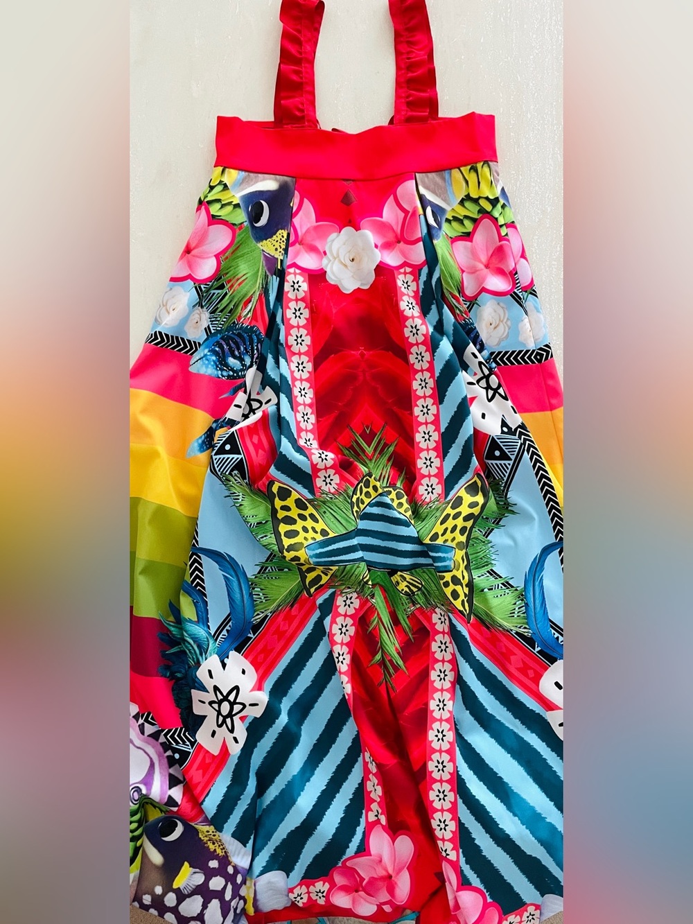 Disney x Sugarbird Collab Showstopper Maxi Dress Criss Cross Back S Small VIDEO